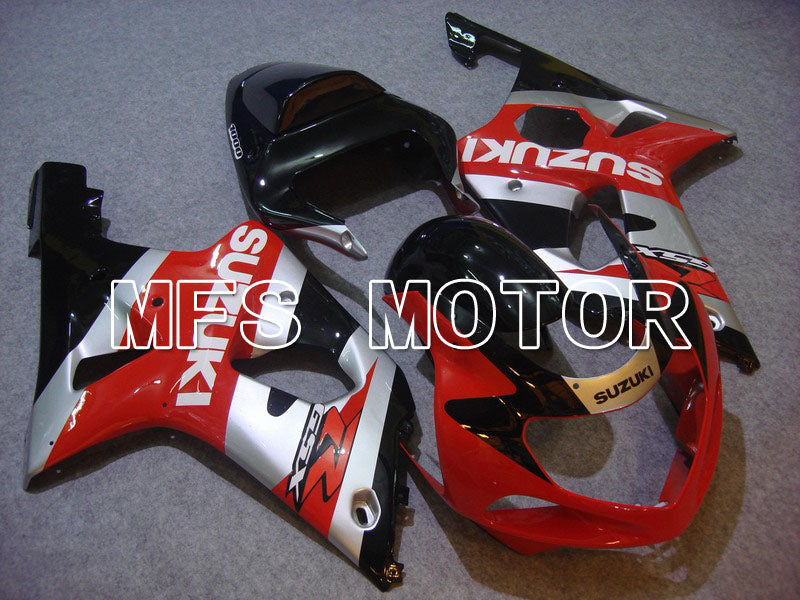 Suzuki GSXR750 2000-2003 Injection ABS Fairing - Factory Style - Red Silver - MFS7054 - Fairings Kit