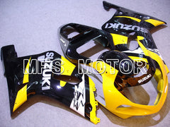 Suzuki GSXR750 2000-2003 Injection ABS Fairing - Factory Style - Black Yellow - MFS7055 - Fairings Kit