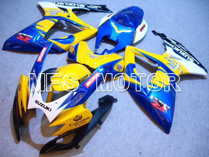Suzuki GSXR600 GSXR750 2006-2007 Injection ABS Fairing - Corona - Blue Yellow - MFS4866 - Fairings Kit