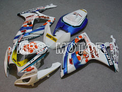 Suzuki GSXR600 GSXR750 2006-2007 Injection ABS Fairing - Dark Dog - Blue White - MFS4882 - Fairings Kit