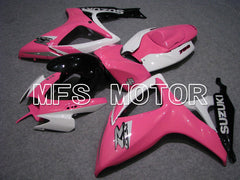 Suzuki GSXR600 GSXR750 2006-2007 Injection ABS Fairing - Factory - White Pink - MFS4989 - Fairings Kit