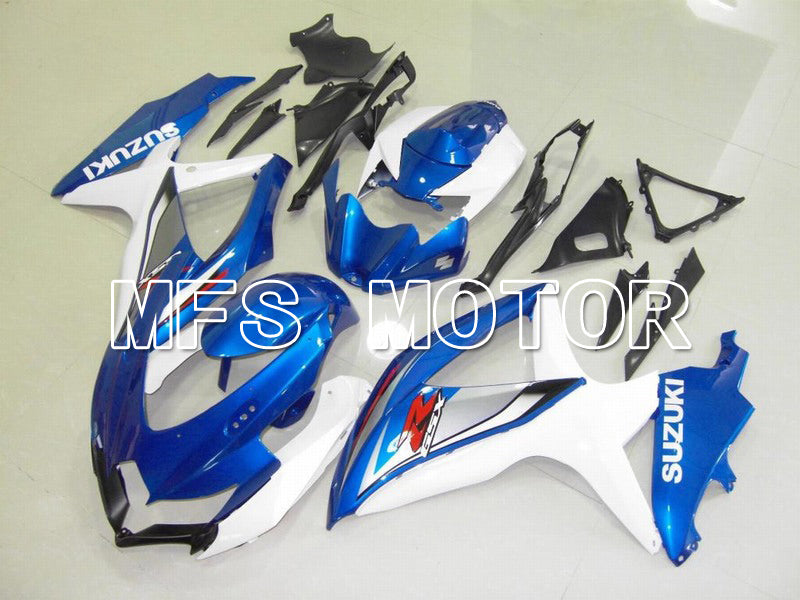 Suzuki GSXR600 GSXR750 2008-2010 Injection ABS Fairing - Factory Style - Blue White - MFS5079 - Fairings Kit