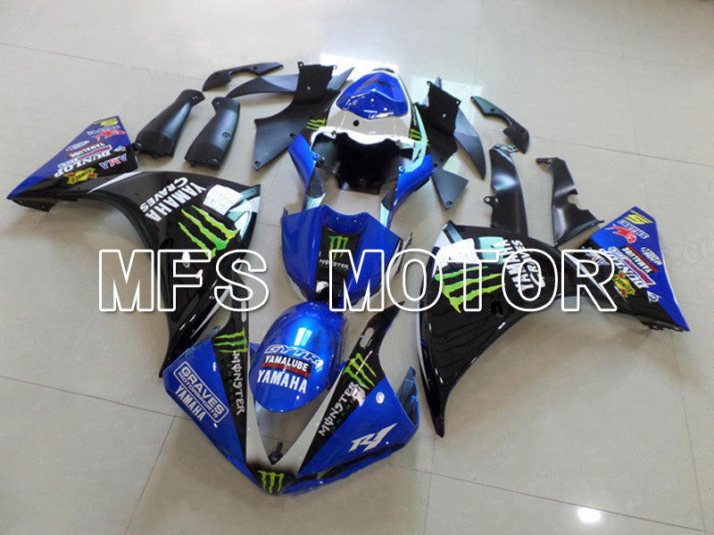 Yamaha YZF-R1 2009-2011 Injection ABS Fairing - Monster - Black Blue - MFS5127 - Fairings Kit