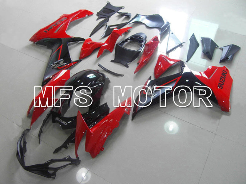 Suzuki GSXR600 GSXR750 2011-2024 Injection ABS Fairing - Factory Style - Black Red - MFS5198 - Fairings Kit