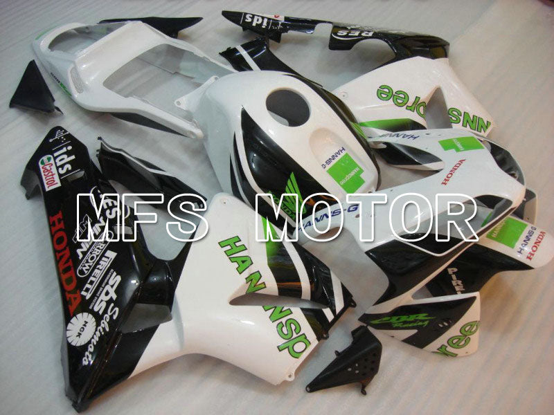 Honda CBR600RR 2003-2004 ABS Injection Fairing - HANN Spree - White Black - MFS5204 - Fairings Kit