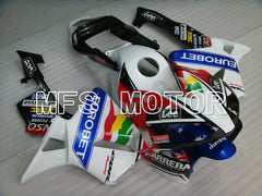 Honda CBR600RR 2003-2004 Injection ABS Fairing - Eurobet - White Black Red - MFS5235 - Fairings Kit