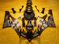 Yamaha YZF-R6 2006-2007 Injection ABS Fairing - West - Black White - MFS5337 - Fairings Kit