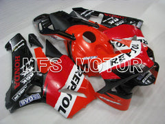 Honda CBR600RR 2003-2004 ABS Injection Fairing - Repsol - Red Orange Black - MFS5343 - Fairings Kit