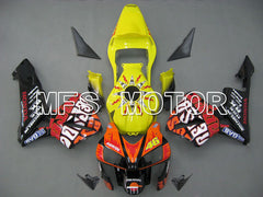 Honda CBR600RR 2003-2004 ABS Injection Fairing - Rossi - Yellow Orange - MFS5345 - Fairings Kit