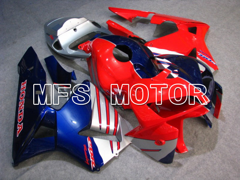 Honda CBR600RR 2005-2006 Injection ABS Fairing - Factory Style - Red Blue Silver - MFS5492 - Fairings Kit