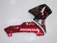 Honda CBR600RR 2003-2004 ABS Injection Fairing - Flame - Red wine color Black - MFS5525 - Fairings Kit