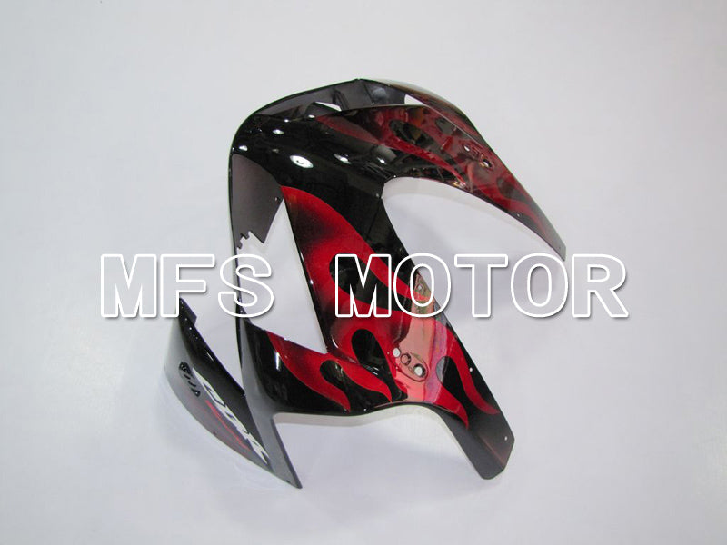 Honda CBR600RR 2003-2004 ABS Injection Fairing - Flame - Red wine color Black - MFS5525 - Fairings Kit