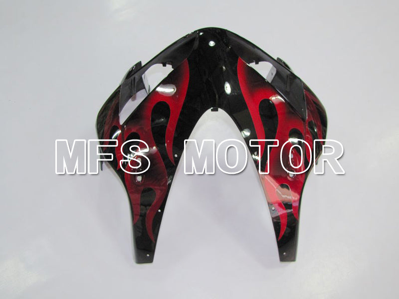 Honda CBR600RR 2003-2004 ABS Injection Fairing - Flame - Red wine color Black - MFS5525 - Fairings Kit