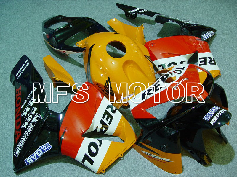 Honda CBR600RR 2005-2006 Injection ABS Fairing - Repsol - Orange Red Black - MFS5545 - Fairings Kit