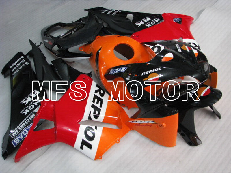 Honda CBR600RR 2005-2006 Injection ABS Fairing - Repsol - Orange Red Black - MFS5549 - Fairings Kit