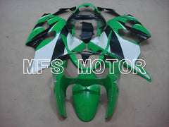 Kawasaki NINJA ZX6R 2000-2002 Injection ABS Fairing - Factory Style - Black Green - MFS5592 - Fairings Kit