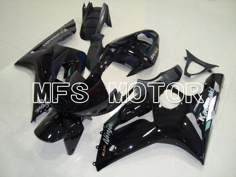 Kawasaki NINJA ZX6R 2003-2004 Injection ABS Fairing - Factory Style - Black - MFS5672 - Fairings Kit