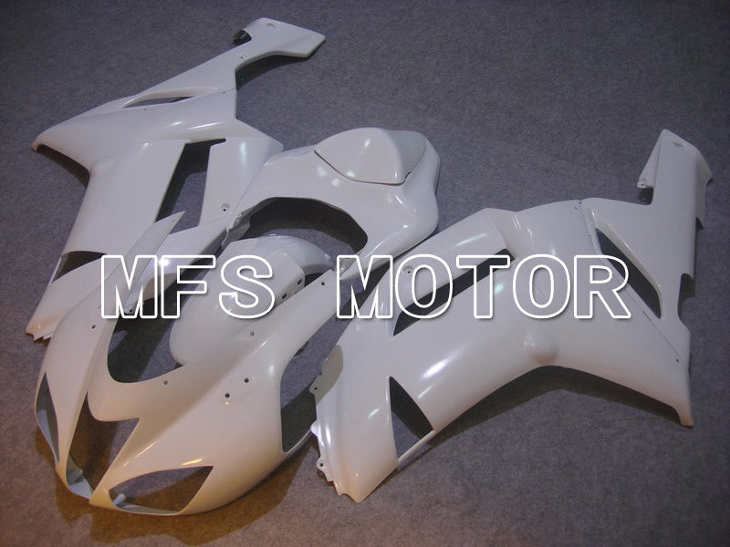 Kawasaki NINJA ZX6R 2007-2008 Injection ABS Fairing - Factory Style - White - MFS5739 - Fairings Kit