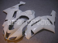 Kawasaki NINJA ZX6R 2007-2008 Injection ABS Fairing - Factory Style - White - MFS5739 - Fairings Kit