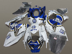 Suzuki GSXR1000 2009-2016 Injection ABS Fairing - Lucky Strike - White Blue - MFS5753 - Fairings Kit