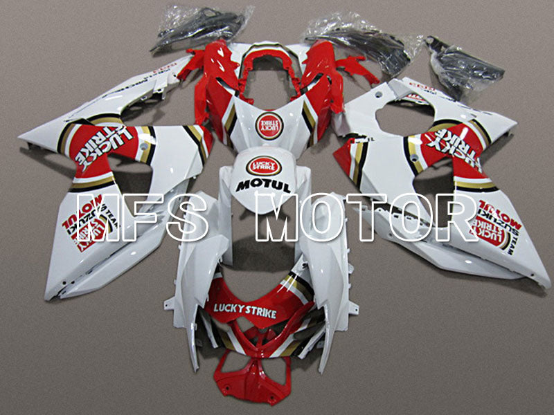 Suzuki GSXR1000 2009-2016 Injection ABS Fairing - Lucky Strike - White Red - MFS5781 - Fairings Kit