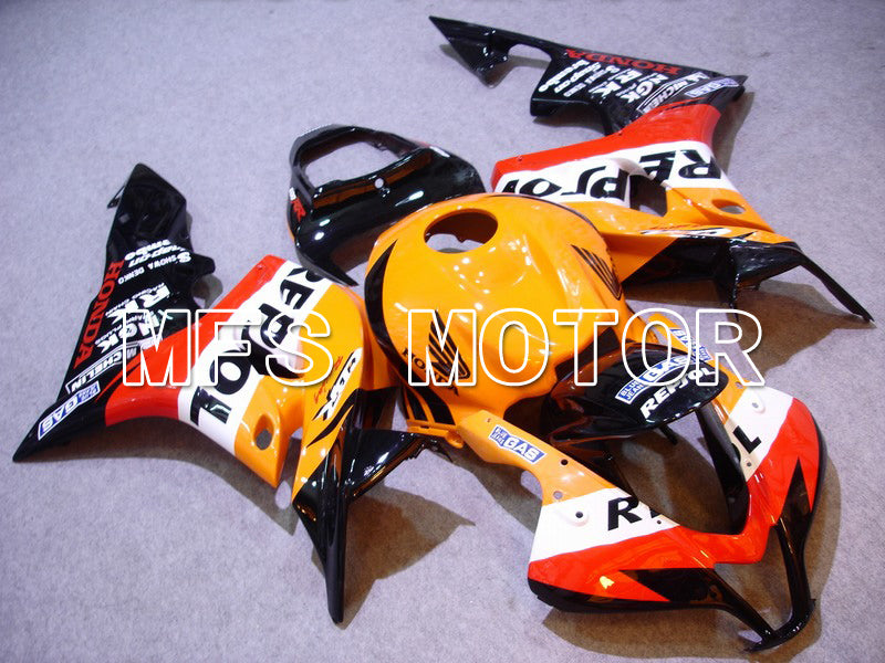 Honda CBR600RR 2007-2008 Injection ABS Fairing - Repsol - Black Red Orange - MFS5808 - Fairings Kit
