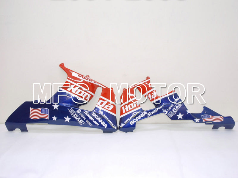 Honda CBR900RR 929 2000-2001 Injection ABS Fairing - Castrol - Blue Red - MFS5904 - Fairings Kit