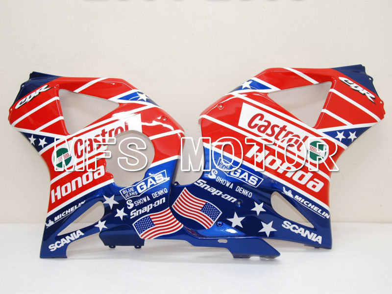 Honda CBR900RR 954 2002-2003 Injection ABS Fairing - Castrol - Blue Red - MFS5974 - Fairings Kit