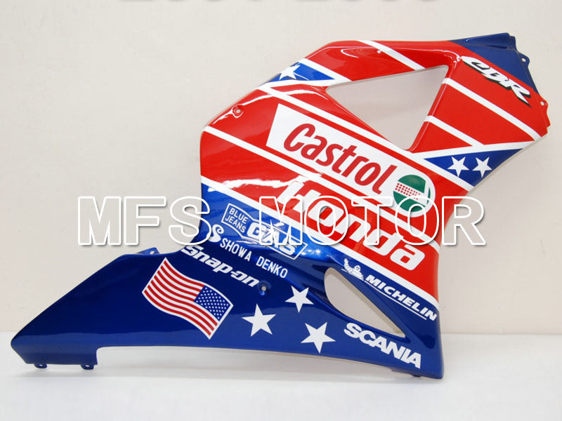Honda CBR900RR 954 2002-2003 Injection ABS Fairing - Castrol - Blue Red - MFS5974 - Fairings Kit