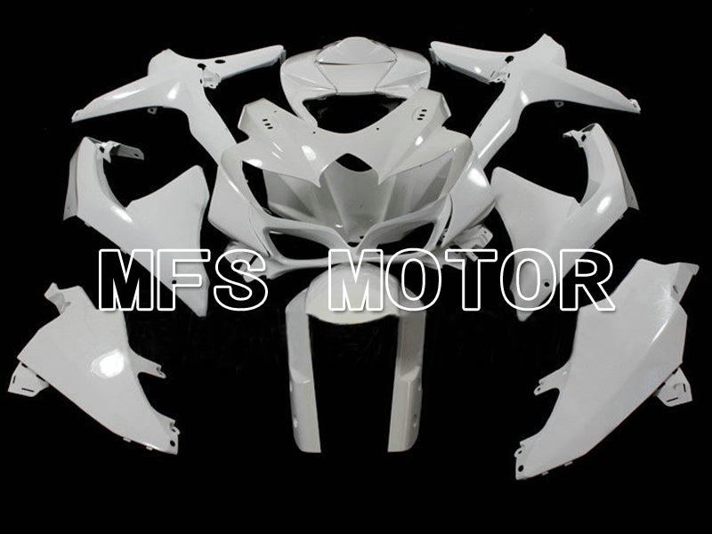 Suzuki GSXR600 GSXR750 2008-2010 K8 Injection ABS Unpainted Fairing - Factory Style - White - MFS6284 - Fairings Kit