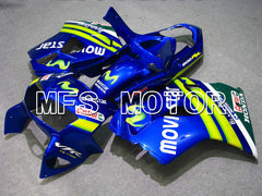 Honda VFR800 1998-2001 ABS Fairing - Movistar - Blue - MFS6358 - Fairings Kit