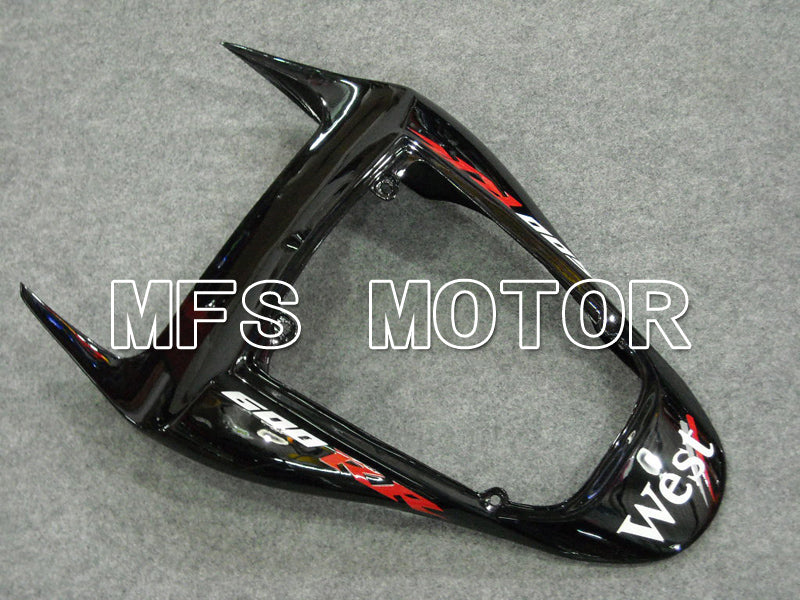 Honda CBR600RR 2007-2008 Injection ABS Fairing - West - Black White - MFS6397 - Fairings Kit