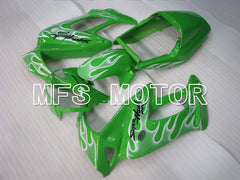 Honda VTR1000F 1997-1998 ABS Fairing - Flame - White Green - MFS6405 - Fairings Kit