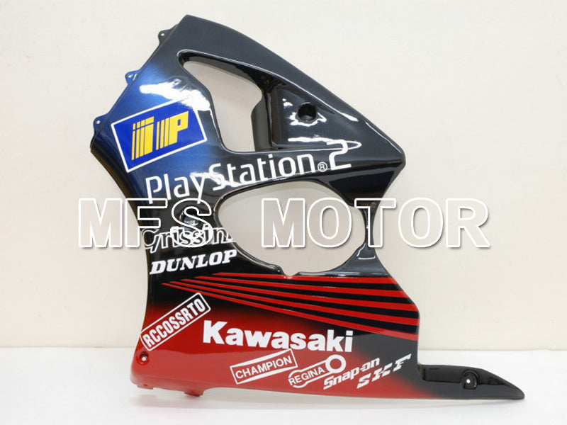 Kawasaki NINJA ZX6R 2000-2002 Injection ABS Fairing - Play Station - Black Red - MFS6428 - Fairings Kit