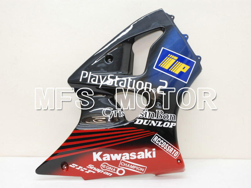 Kawasaki NINJA ZX6R 2000-2002 Injection ABS Fairing - Play Station - Black Red - MFS6428 - Fairings Kit