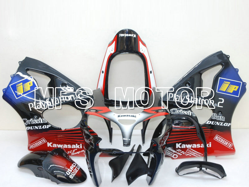 Kawasaki NINJA ZX6R 2000-2002 Injection ABS Fairing - Play Station - Black Red - MFS6428 - Fairings Kit