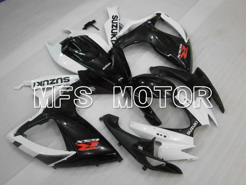 Suzuki GSXR600 GSXR750 2006-2007 Injection ABS Fairing - Factory - Black White - MFS6435 - Fairings Kit