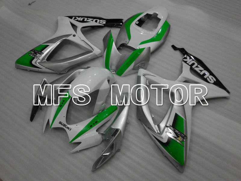 Suzuki GSXR600 GSXR750 2006-2007 Injection ABS Fairing - Factory - White Green - MFS6436 - Fairings Kit