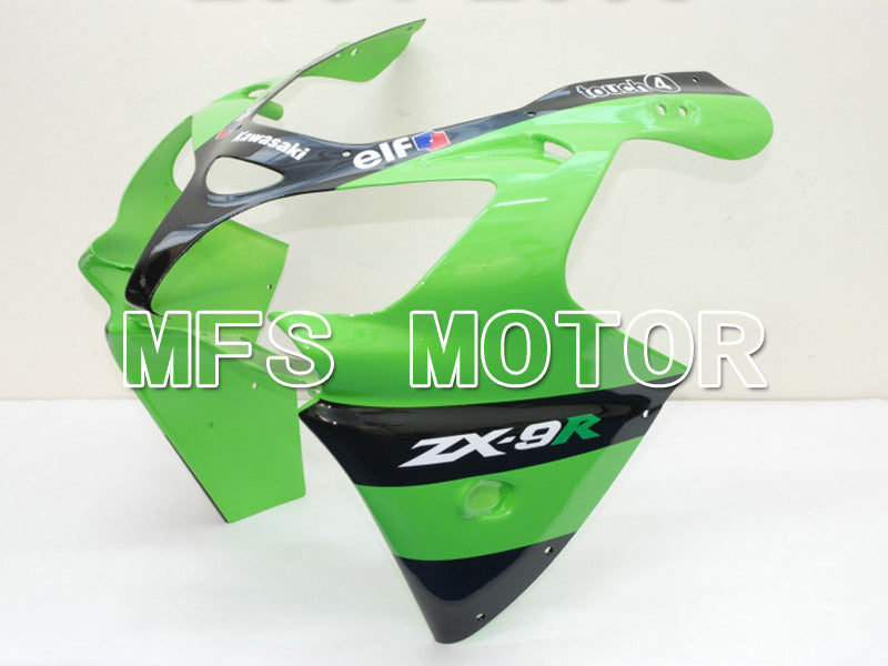 Kawasaki NINJA ZX9R 2000-2001 ABS Fairing - Monster - Black Green - MFS6448 - Fairings Kit