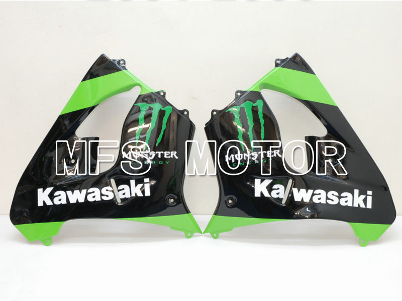 Kawasaki NINJA ZX9R 2000-2001 ABS Fairing - Monster - Black Green - MFS6448 - Fairings Kit