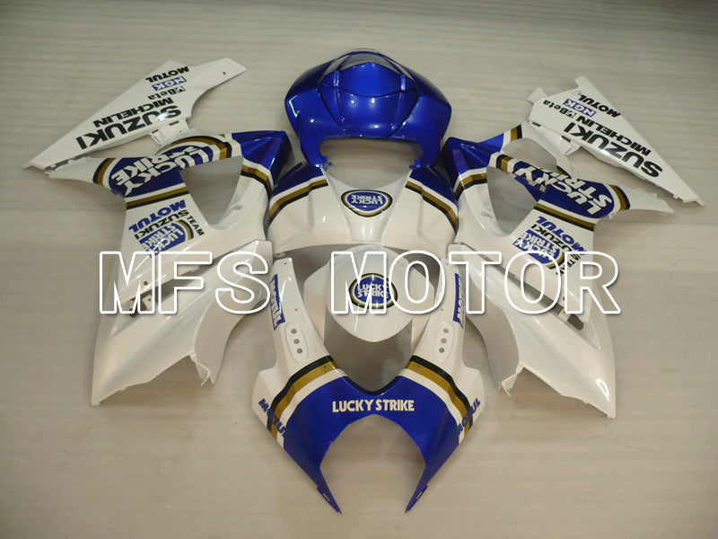Suzuki GSXR1000 2007-2008 Injection ABS Fairing - Lucky Strike - Blue White - MFS6453 - Fairings Kit