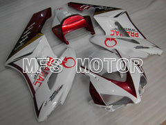 Honda CBR1000RR 2004-2005 Injection ABS Fairing - PRAMAC - White Red wine color - MFS6474 - Fairings Kit