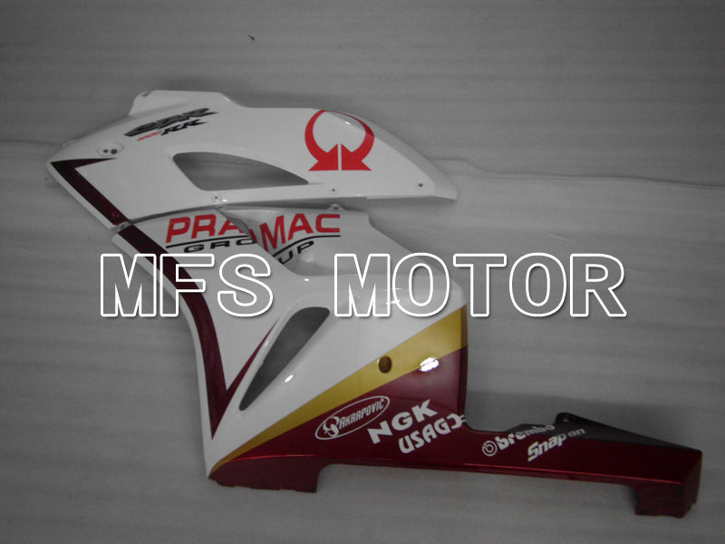 Honda CBR1000RR 2004-2005 Injection ABS Fairing - PRAMAC - White Red wine color - MFS6474 - Fairings Kit