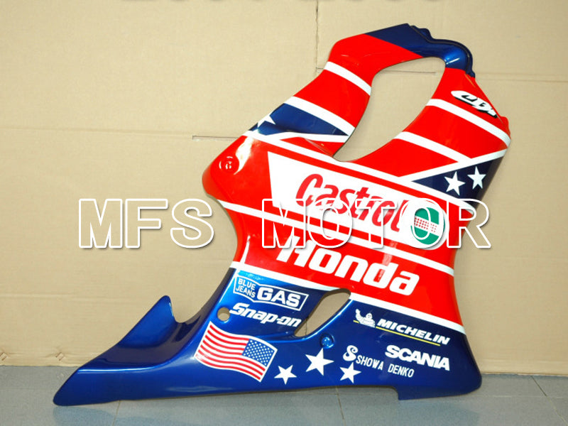 Honda CBR600 F4 1999-2000 Injection ABS Fairing - Castrol - Blue Red - MFS6492 - Fairings Kit