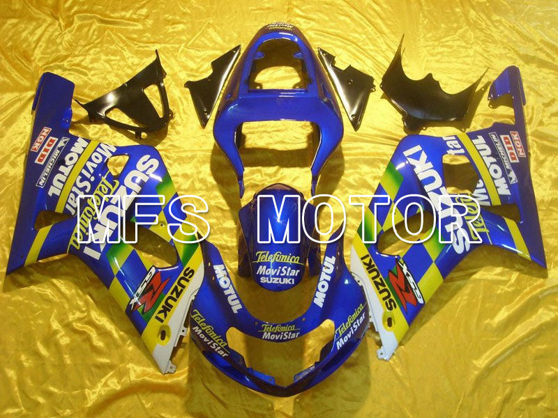 Suzuki GSXR750 2000-2003 Injection ABS Fairing - Movistar - Yellow Blue - MFS7030 - Fairings Kit