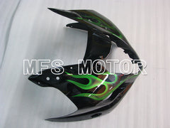 Suzuki GSXR1000 2003-2004 Injection ABS Fairing - Flame - Black Green - MFS2574 - Fairings Kit