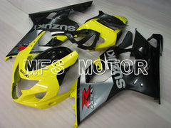 Suzuki GSXR600 GSXR750 2004-2005 Injection ABS Fairing - Factory Style - Black Yellow - MFS2276 - Fairings Kit