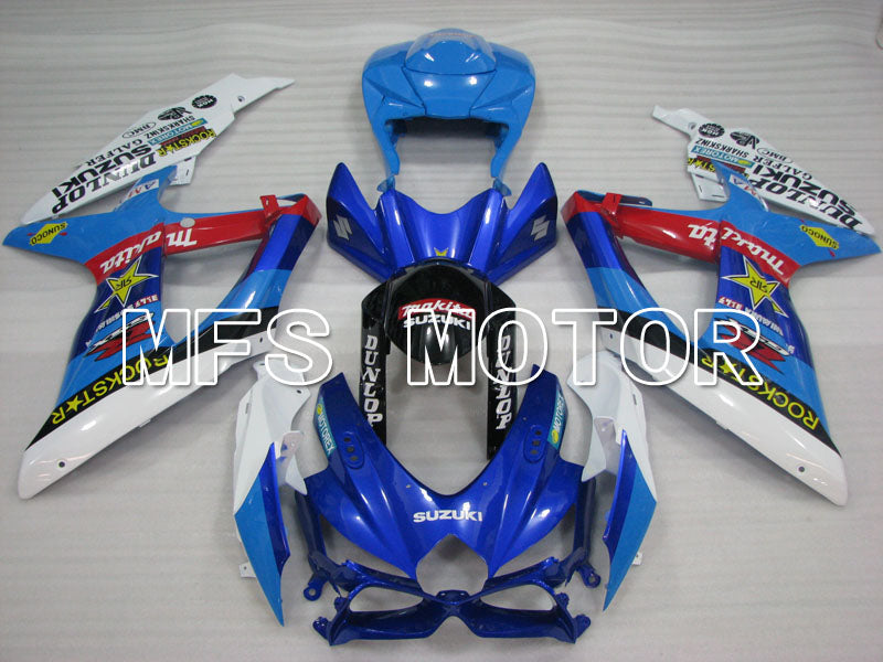 Suzuki GSXR600 GSXR750 2008-2010 Injection ABS Fairing - Rockstar - Blue White - MFS2476 - Fairings Kit