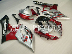 Suzuki GSXR1000 2005-2006 Injection ABS Fairing - Factory Style - Red Silver - MFS2663 - Fairings Kit